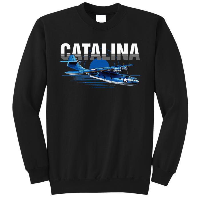 Vintage Military Aviation Flying Boat Sweatshirt