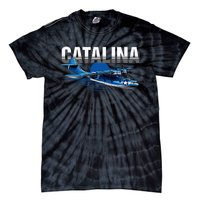 Vintage Military Aviation Flying Boat Tie-Dye T-Shirt