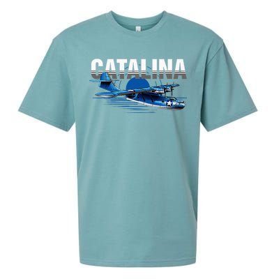 Vintage Military Aviation Flying Boat Sueded Cloud Jersey T-Shirt