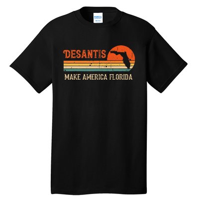 Vintage Make America Florida DeSantis 2024 Election Tall T-Shirt