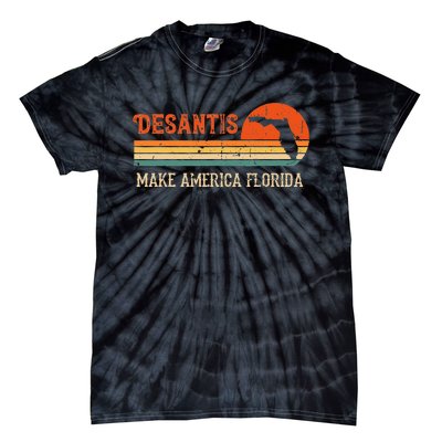 Vintage Make America Florida DeSantis 2024 Election Tie-Dye T-Shirt