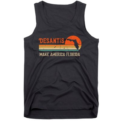 Vintage Make America Florida DeSantis 2024 Election Tank Top