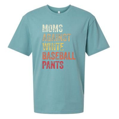 Vintage Moms Against White Baseball Pants Sueded Cloud Jersey T-Shirt