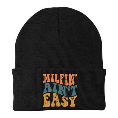Vintage Milfin AinT Easy Funny Mom Cute Gift Beanie