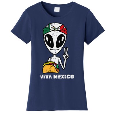 Viva Mexico Alien Cinco De Mayo Mexican Independence Day Women's T-Shirt