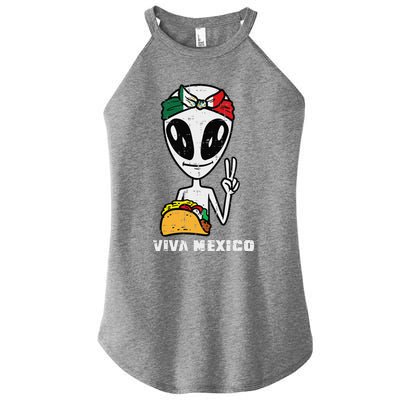 Viva Mexico Alien Cinco De Mayo Mexican Independence Day Women’s Perfect Tri Rocker Tank