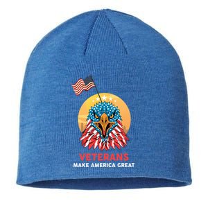 Veterans Make America Great Veterans Day Funny Gift For Melitary Great Gift Sustainable Beanie