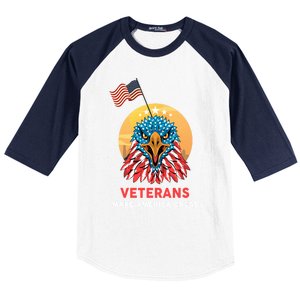 Veterans Make America Great Veterans Day Funny Gift For Melitary Great Gift Baseball Sleeve Shirt