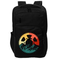 Vintage Mountain Biking Art For Mountain Biker Impact Tech Backpack