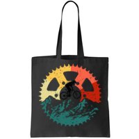 Vintage Mountain Biking Art For Mountain Biker Tote Bag