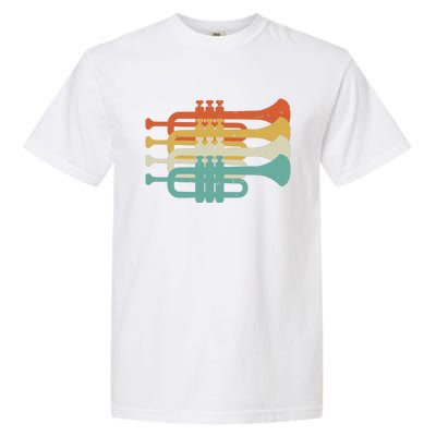 Vintage Marching Band Trumpet Player Retro Design Trumpeter Garment-Dyed Heavyweight T-Shirt