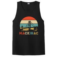 Vintage Mackinac Bridge Island Mackinaw City Retro Michigan PosiCharge Competitor Tank