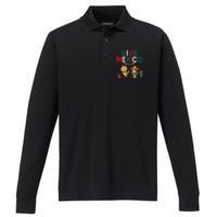 Viva Mexico Boy Girl Maracas Guitar Mexican Independence Performance Long Sleeve Polo