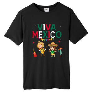 Viva Mexico Boy Girl Maracas Guitar Mexican Independence Tall Fusion ChromaSoft Performance T-Shirt