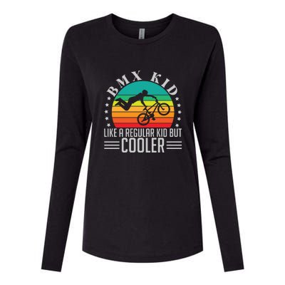 Vintage Men BMX Like A Regular But Cooler Gift Cycling Womens Cotton Relaxed Long Sleeve T-Shirt