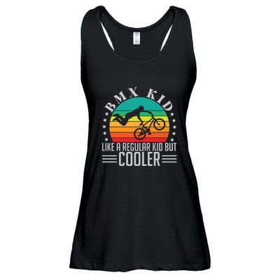 Vintage Men BMX Like A Regular But Cooler Gift Cycling Ladies Essential Flowy Tank