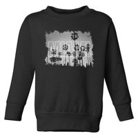 Vintage Miami Black And White Picture Toddler Sweatshirt