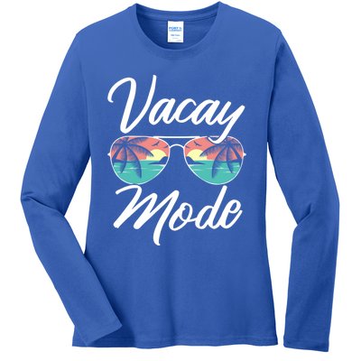 Vacay Mode Beach Vacation Mode Fans Gift Ladies Long Sleeve Shirt