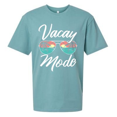 Vacay Mode Beach Vacation Mode Fans Gift Sueded Cloud Jersey T-Shirt