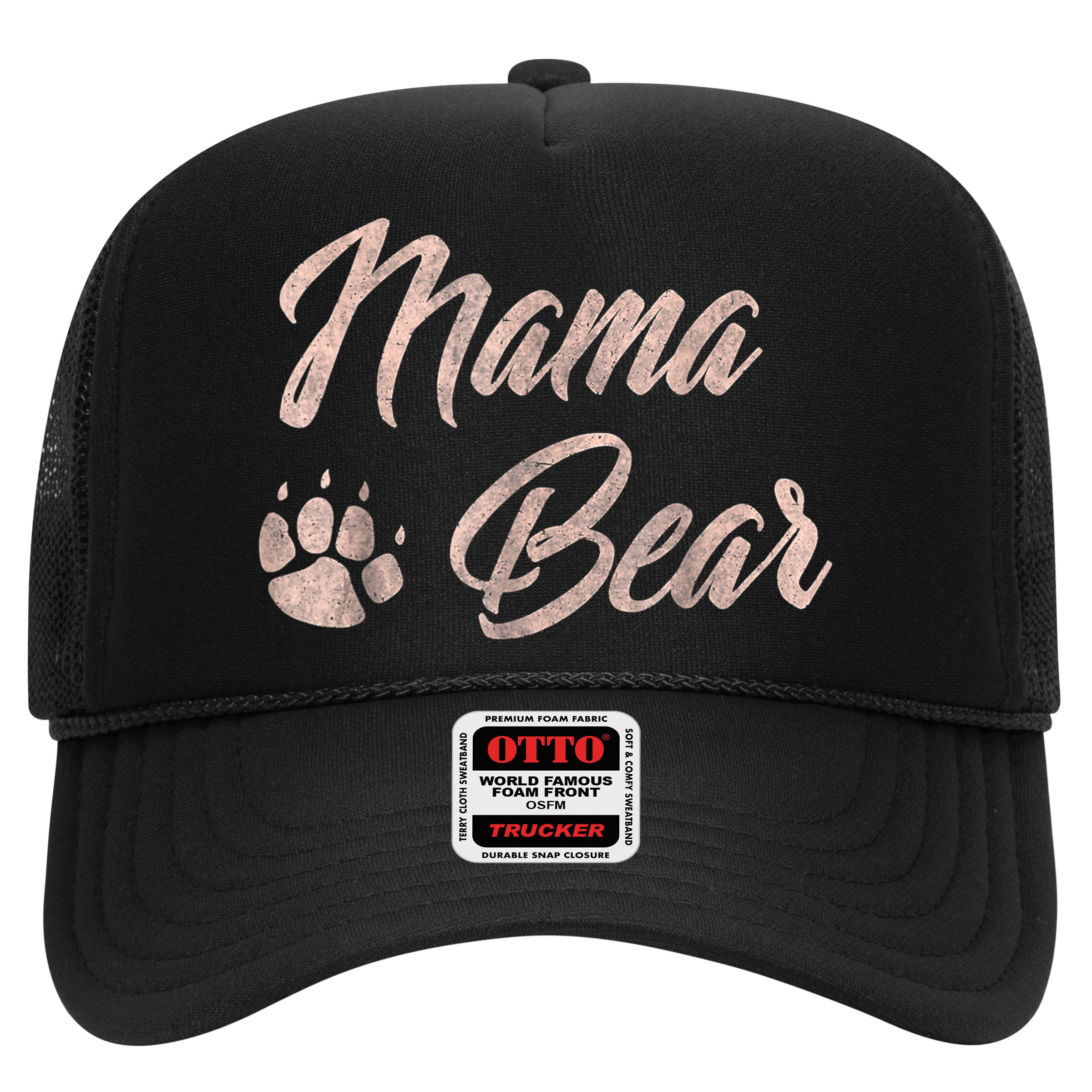 Vintage Mama Bear Paw Funny Mothers Day Mommy Grandma Aunt Hat