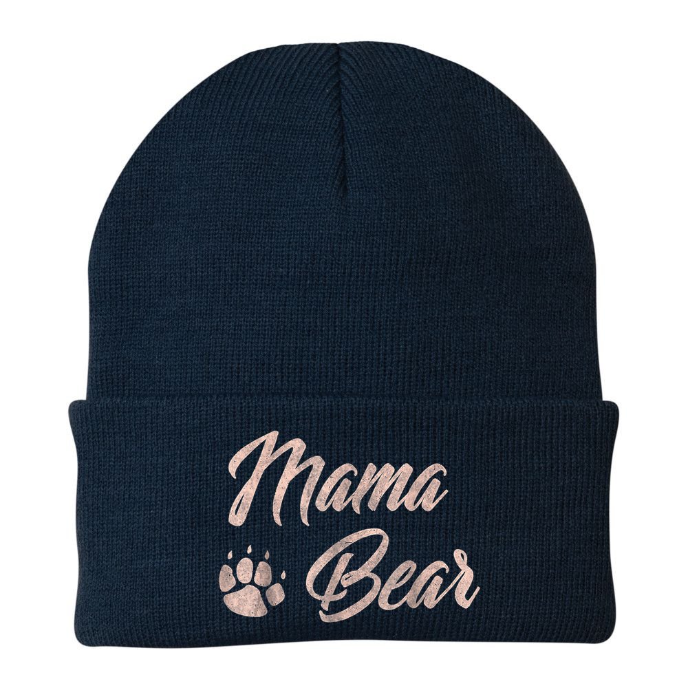 Vintage Mama Bear Paw Funny Mothers Day Mommy Grandma Aunt Beanie