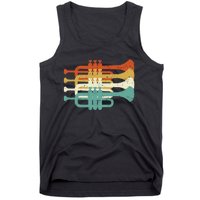 Vintage Marching Band Trumpet Player Retro Design Trumpeter Tank Top