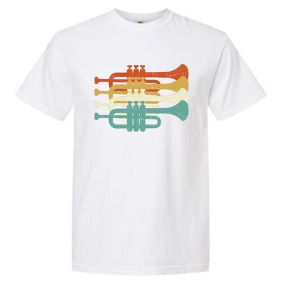 Vintage Marching Band Trumpet Player Retro Design Trumpeter Garment-Dyed Heavyweight T-Shirt