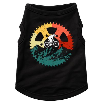 Vintage Mountain Biking Art For Mountain Biker Men Women Doggie Tank