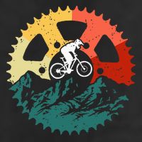 Vintage Mountain Biking Art For Mountain Biker Men Women Beanie