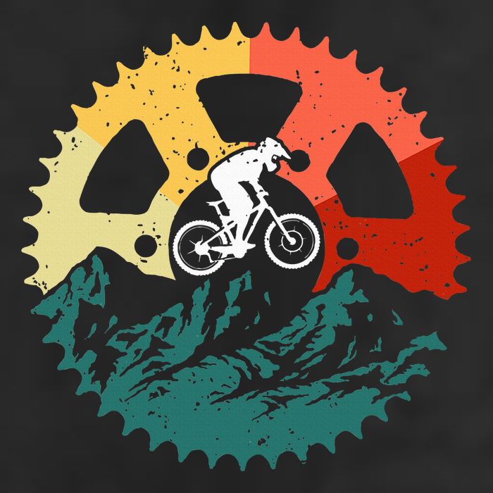 Vintage Mountain Biking Art For Mountain Biker Men Women Beanie