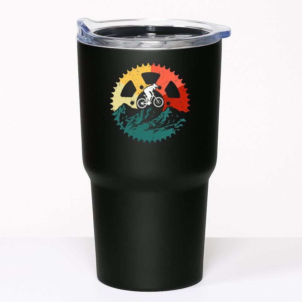 Vintage Mountain Biking Art For Mountain Biker Men Women Tumbler