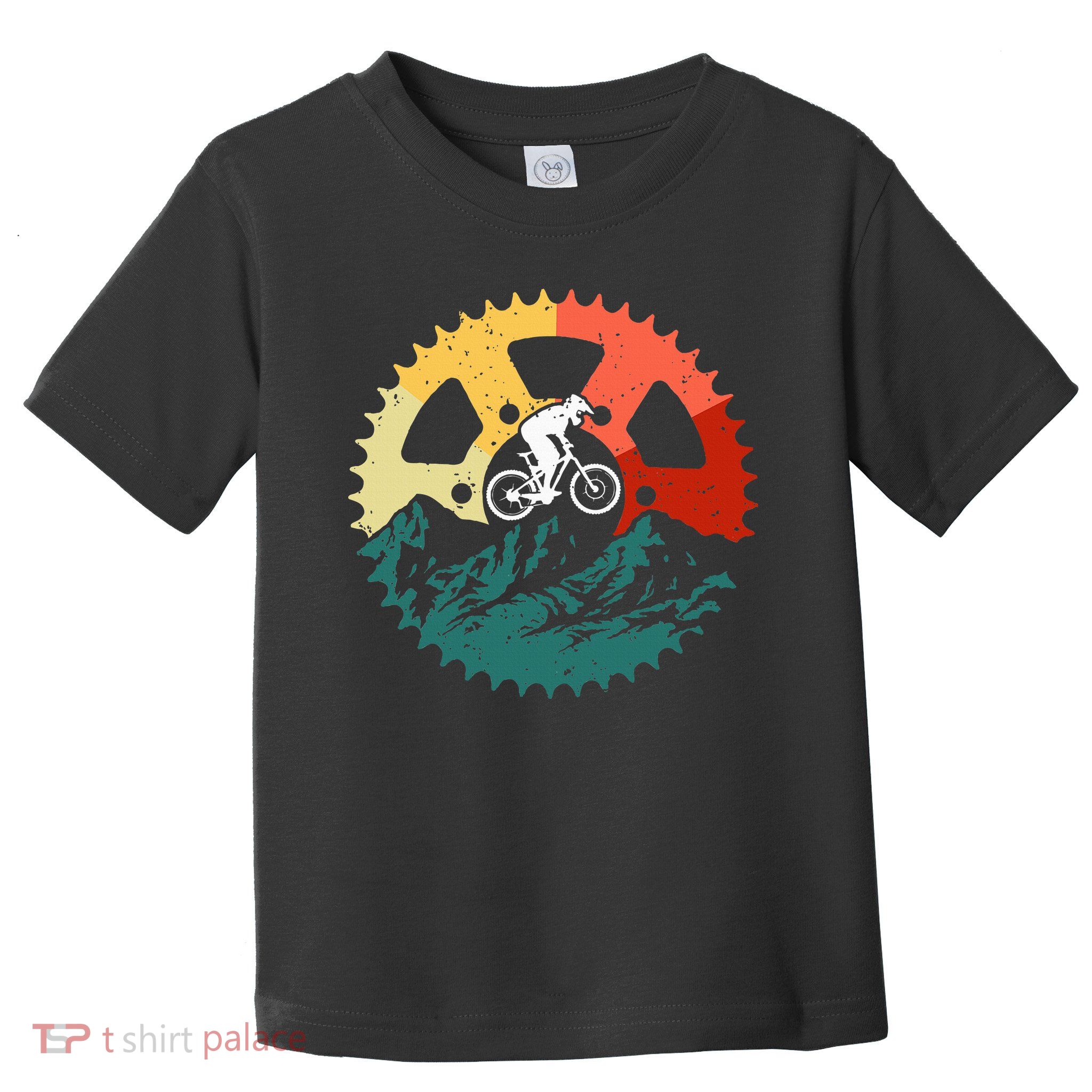 Vintage Mountain Biking Art For Mountain Biker Men Women Toddler T-Shirt
