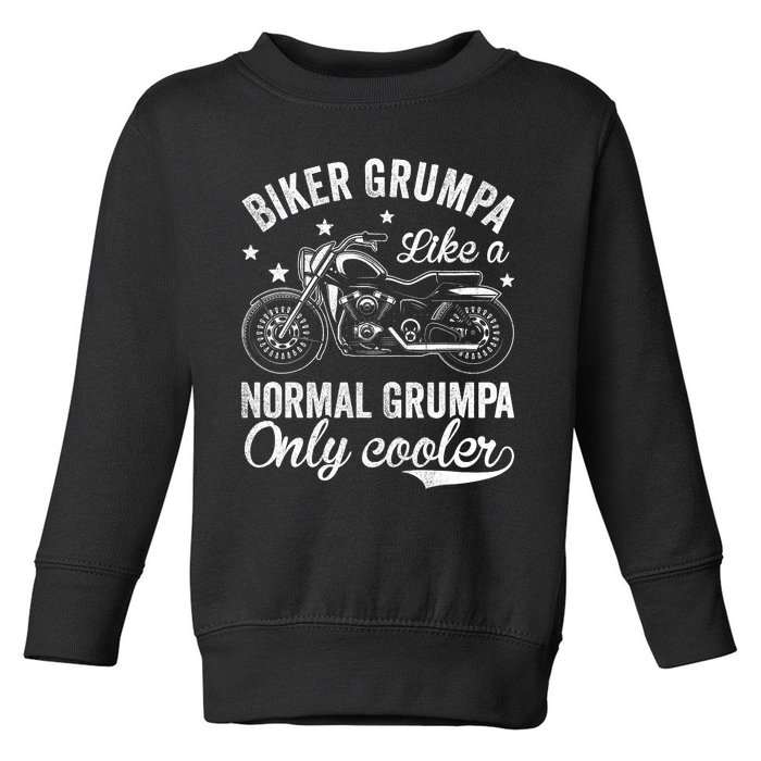 Vintage Motorcycle Bike Riders Biker Grumpa Toddler Sweatshirt