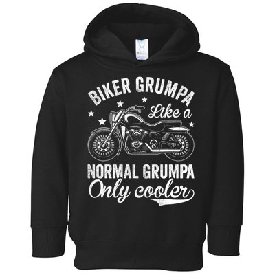 Vintage Motorcycle Bike Riders Biker Grumpa Toddler Hoodie