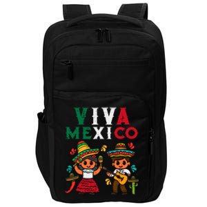 Viva Mexico Boy Girl Maracas Guitar Mexican Independence Impact Tech Backpack