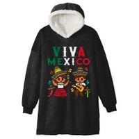 Viva Mexico Boy Girl Maracas Guitar Mexican Independence Hooded Wearable Blanket