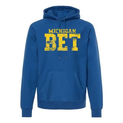 Vintage Michigan Bet Premium Hoodie