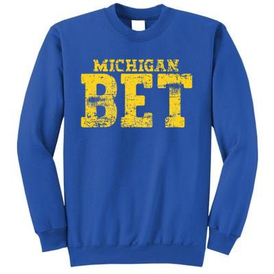 Vintage Michigan Bet Tall Sweatshirt