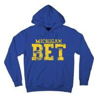 Vintage Michigan Bet Tall Hoodie