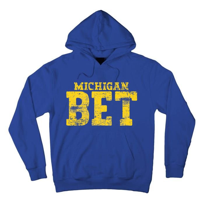 Vintage Michigan Bet Tall Hoodie