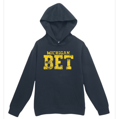 Vintage Michigan Bet Urban Pullover Hoodie