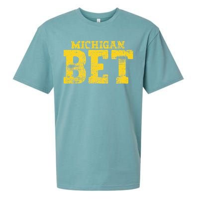 Vintage Michigan Bet Sueded Cloud Jersey T-Shirt