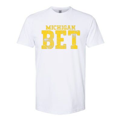 Vintage Michigan Bet Softstyle CVC T-Shirt