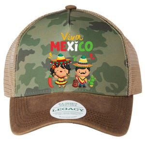 Viva Mexico Boy Girl Maracas Guitar Mexican Independence Gift Legacy Tie Dye Trucker Hat