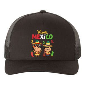 Viva Mexico Boy Girl Maracas Guitar Mexican Independence Gift Yupoong Adult 5-Panel Trucker Hat