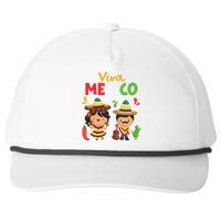 Viva Mexico Boy Girl Maracas Guitar Mexican Independence Gift Snapback Five-Panel Rope Hat