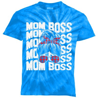 Vintage Mom Boss Ceo Wife Proud Husband Family Mother Gift Kids Tie-Dye T-Shirt