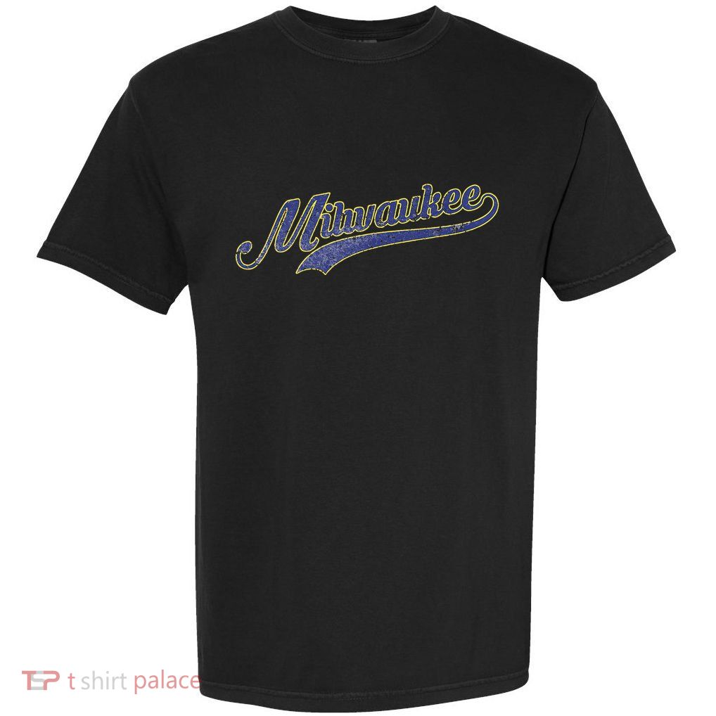 Vintage Milwaukee Baseball Garment-Dyed Heavyweight T-Shirt