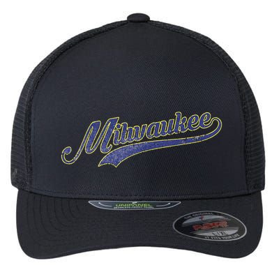 Vintage Milwaukee Baseball Flexfit Unipanel Trucker Cap
