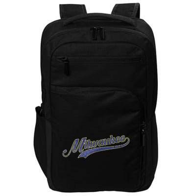 Vintage Milwaukee Baseball Impact Tech Backpack